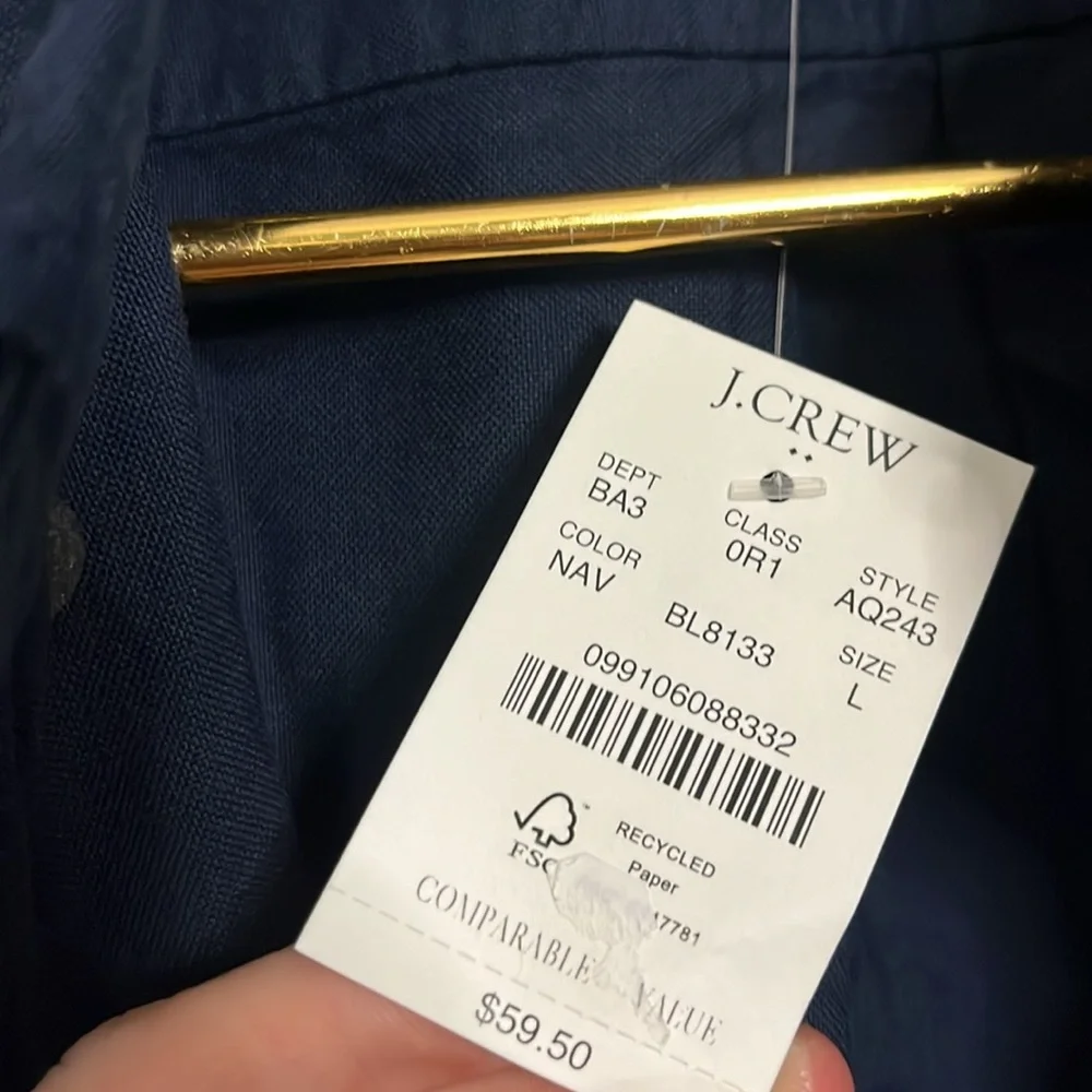 J. Crew | Navy Button Down